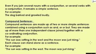 Simple, Complex and Compound Sentences(identify/write)