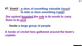 Word Pairs (5)- [meanings & Sentences] Part 10