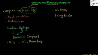 Organic and Inorganic Chemistry