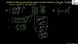 Problem 1: Law of Power of Power of Exponent