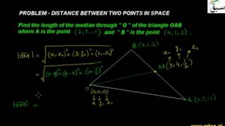 Problem-Distance Between Two Points in Space