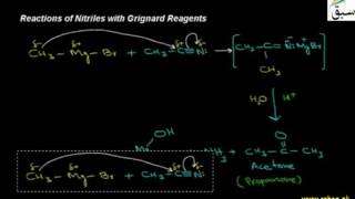 Reactions of Nitriles with Grignard Reagents