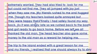 Narrative Essay Sample-Part-4 (writing of essay)