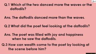 Daffodils-objective Q and A Stanza 3