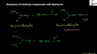 Reactions of Carbonyl compounds with Hydrazine