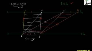 Triangles of Same Base & Same Altitudes -3