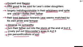 King Lear Character Analysis Part 2