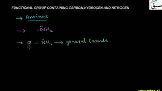 Functional Group Contaning Carbon,Hydrogen and Nitrogen
