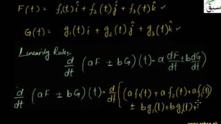 Consant and Linearity Rule for Vector Functions