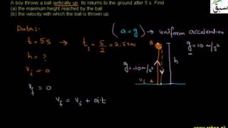 Problem on Motion of Freely Falling Bodies