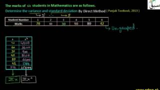 Problem 1: Calculation of Variance by Direct Method