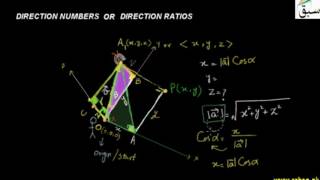 Direction Numbers or Direction Ratios