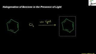 Halogenation of Benzene in the Presence of Light
