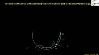 Drawing a Circle without Using Centre