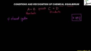 Conditions and Recognition of Chemical Equilibrium