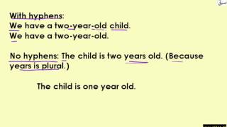 Use of Hyphens Part-2
