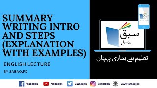 Summary Writing Intro and Steps (explanation with examples)