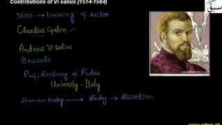 Contribution of Vi salius (1514-1564)