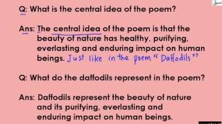 Daffodils-subjective Q and A (whole poem)