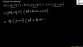 Problem 1: Factoring Trinomial & Tetranomial of Degree One