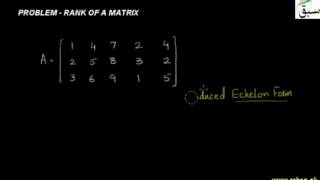 Problem-Rank of a Matrix