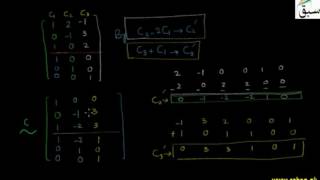 Inverse of Matrix by Column Operation