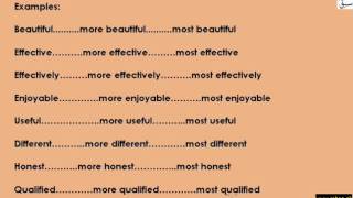 Exercise-Degrees of comparison