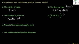 Problem 1: Finite & Infinite Set