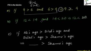 Problem 1: Transitive Property of Inequality
