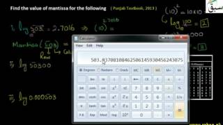 Problem 1: Finding Mantissa of Number by Log Table