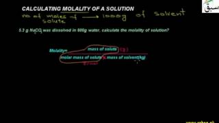 Calculating Molality of a Solution