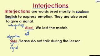 Interjections (explanation with examples)