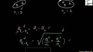 Problem-Sampling Distribution of Difference of Means