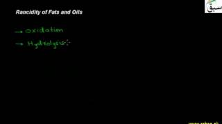 Rancidity of Fats and Oils