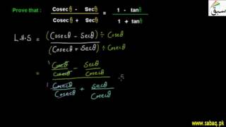Problem 1: More on Fundamental Trigonometric Identity