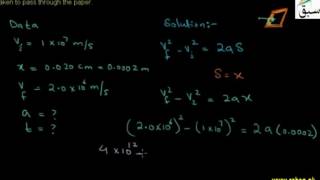 Problem on Review of Equations of Uniformly Accelerated Motion