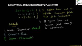 Consistency and Inconsistency of a System