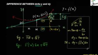 Difference between Delta y and dy