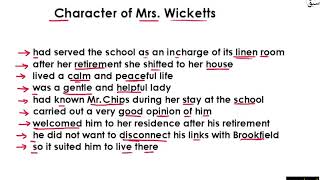 Character of Mrs. Wicketts