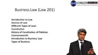 Business  Law in Urdu Hindi  LAW201 LECTURE 01