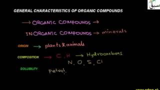 General Charateristic of Organic Compounds