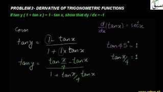 Problem2-Derivative of Trigonometric Functions