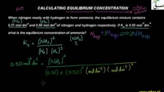 Calculate the Equilibrium Concentration