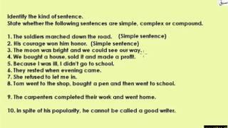 Exercise-Sentences Mixed