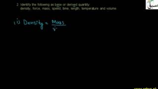 Problem on Physical Quantities