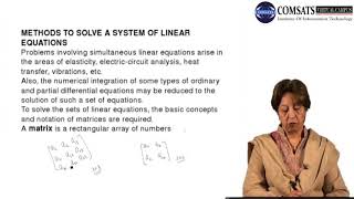 Numerical Computation in Hindi Urdu MTH375 LECTURE 09