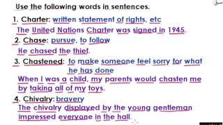 Use Words in Sentences part-6