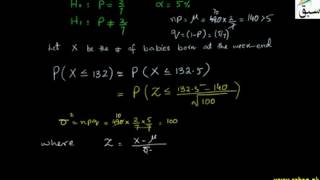 Example- Test Based on Normal Approximation