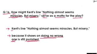 King Lear Q & A Part 3