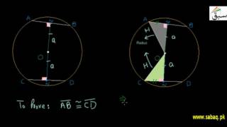 Chords Equidistance of Circle are Congruent-5